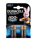 Элемент питания DURACELL LR03 BL-4 ULTRA POWER (40/30000)