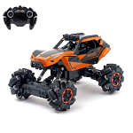 Машина радиоуправляемая «Джип-акробат», 4WD полный привод, движение во всех направлениях, цвет оранжевый