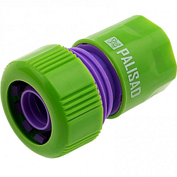 Соединитель пластмассовый быстросъемный для шланга 3/4"// Palisad 66160