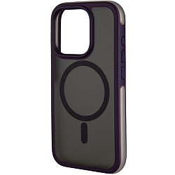 Задняя накладка HOCO AS5 Anti-fall Flexible Airbag Magnetic Case для iPhone 15 Pro purple