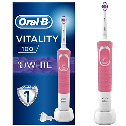 Зубная щетка ORAL-B Vitality 3D White розовая (CN)