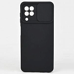 Задняя накладка ZIBELINO Soft Matte для Samsung Galaxy A22 (черный) защита камеры