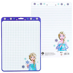 Доска маркерная A4 двусторонняя: клетка/линейка Д4, Холодное сердце 7673451