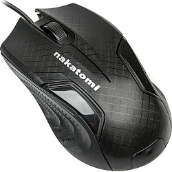 Мышь NAKATOMI Navigator MON-06U черная, USB