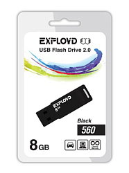 USB  8Gb Exployd 560 Black