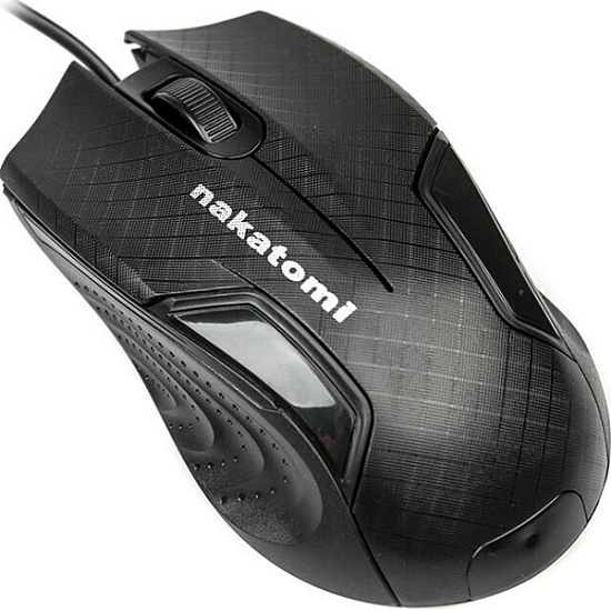 Мышь NAKATOMI Navigator MON-06U черная, USB