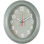 Часы настенные РУБИН "Легкость" овал 22,5х26,5см, корпус оливковый (2623-010)