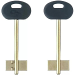 Заготовка ключа Меттэм-2 88*25,8*12,4 мм, лат., с пластиком, б/п