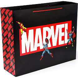 Пакет ламинированный горизонтальный, 50 х 40 х 15 см "MARVEL", Мстители