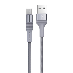 Кабель USB <--> microUSB  1.0м BOROFONE BX21 Outstanding, серый