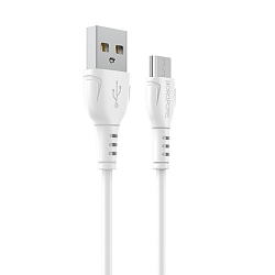Кабель USB <--> microUSB  1.0м BOROFONE BX51 Triumph, белый