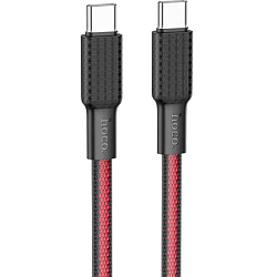Кабель Type-C <--> Type-C  1.0м HOCO X69 Jaeger, красный