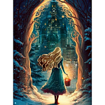 Алмазная вышивка «Сказка» с частичным заполнением на холсте 30 х 40 см