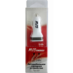 Авто ЗУ 2USB 3.6A AVS UC-323