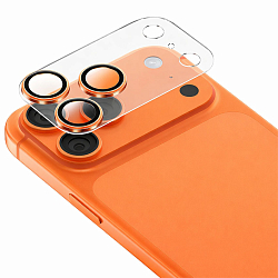 Противоударное стекло для камеры KEEPHONE REGGIO FULL GLUE PROTECTIVE CAMERA LENS для iPhone 17 PRO, ORANGE