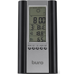 Метеостанция BURO H6308AB серебристый/черный