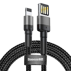 Кабель USB <--> Lightning 2.0м BASEUS Cafule черный