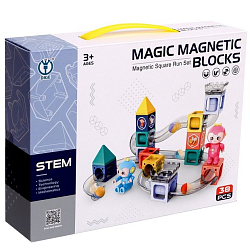 Магнитный конструктор «Марблс», 38 деталей