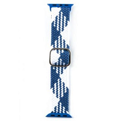 Ремешок цветной XO с пряжкой BT06A 38/40/41mm iWatch Band Blue White