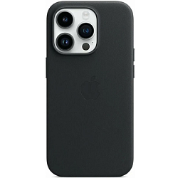 Задняя накладка LEATHER CASE для iPhone 16 PRO Черный (с АНИМАЦИЕЙ)