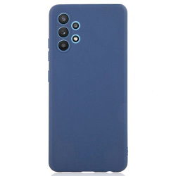 Задняя накладка SILICONE CASE Soft Matte для Samsung Galaxy A32 синий
