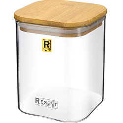 Банка для сыпучих продуктов стекл. 0,75л REGENT Linea DESCO