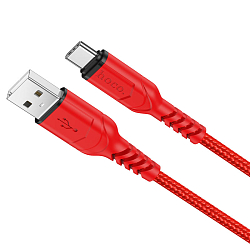 Кабель USB <--> Type-C  1.0м HOCO X59 Victory, красный