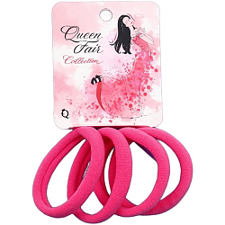 Резинка для волос "Амелия" (набор 4 шт) нежность, 4 см, розовый   9789690