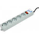 Сетевой удлинитель  5.0м POWER CUBE 5 розеток (серый)