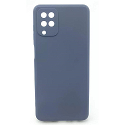 Задняя накладка SILICONE COVER для Samsung Galaxy A12 серый