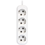 Сетевой удлинитель 10.0м SMARTBUY SBE-16-4-10m-Z, 4 розетки, 16А/3,5кВт с/з ПВС 3х1,0