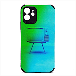 Задняя накладка SC310 для iPhone 12 (008) (black)