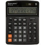 Калькулятор BRAUBERG EXTRA-16-BK ЧЕРНЫЙ, 250475