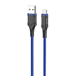 Кабель USB <--> microUSB  1.0м BOROFONE BX67 синий
