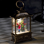 Светодиодная фигура «Ребёнок и ёлка» 7.6 × 13.5 × 3.2 см, пластик, батарейки AG13х3, свечение тёплое белое