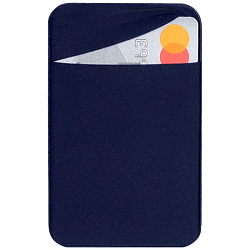 Кошелек для карт DF на смартфон (лайкра) CardHolder-02 (blue)