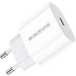Сетевое ЗУ 1Type-C BOROFONE BA61A Origin белый