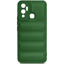 Силиконовый чехол (дутый) DF для Infinix Hot 12 Play DF inJacket-02 (green)