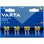 Элемент питания VARTA LR03 LONGLIFE POWER (High Energy) BL-8 (8/160)