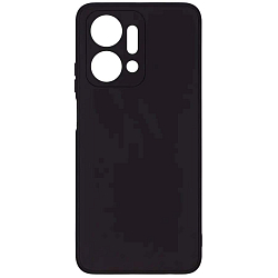 Задняя накладка ZIBELINO Soft Matte для Honor X7A 4G (черный) с микрофиброй