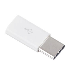 Переходник microUSB <--> Type-C АТОМ серебряный