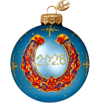 Шар "Подкова огненная", 80 мм., в подарочной упаковке, КУ-80-254041