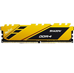 Оперативная память DDR4 8Gb NETAC Shadow, 3200MHz, CL16, DIMM, с радиаторами, желтый