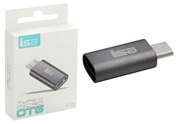 Переходник Type-C > microUSB ISA P-08