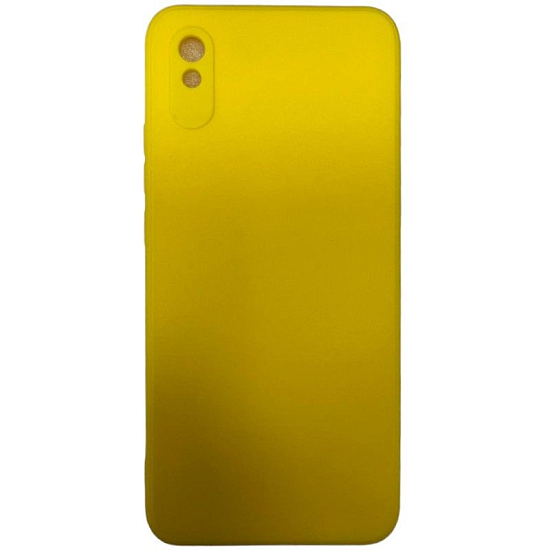 Задняя накладка ZIBELINO Soft Matte для Xiaomi Redmi 9A (желтый) с микрофиброй