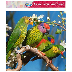 Алмазная мозаика «Попугаи» 40 × 50 см