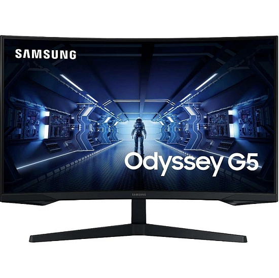 Монитор игровой 27" Samsung Odyssey G5 (2560-1440/ 144Hz/ VA)(C27G55TQBI), черный
