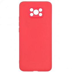 Задняя накладка ZIBELINO Soft Matte для Xiaomi Poco X3/X3 Pro (красный) защита камеры