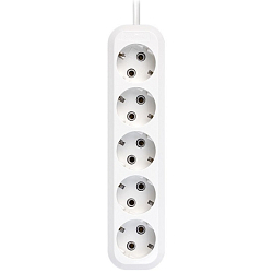 Сетевой удлинитель  5.0м SMARTBUY SBE-16-5-05-Z, 5 розеток, 16А/3,5кВт с/з ПВС 3х1,0