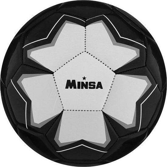 Мяч футбольный MINSA, PU, машинная сшивка, 32 панели, размер 5 7393193